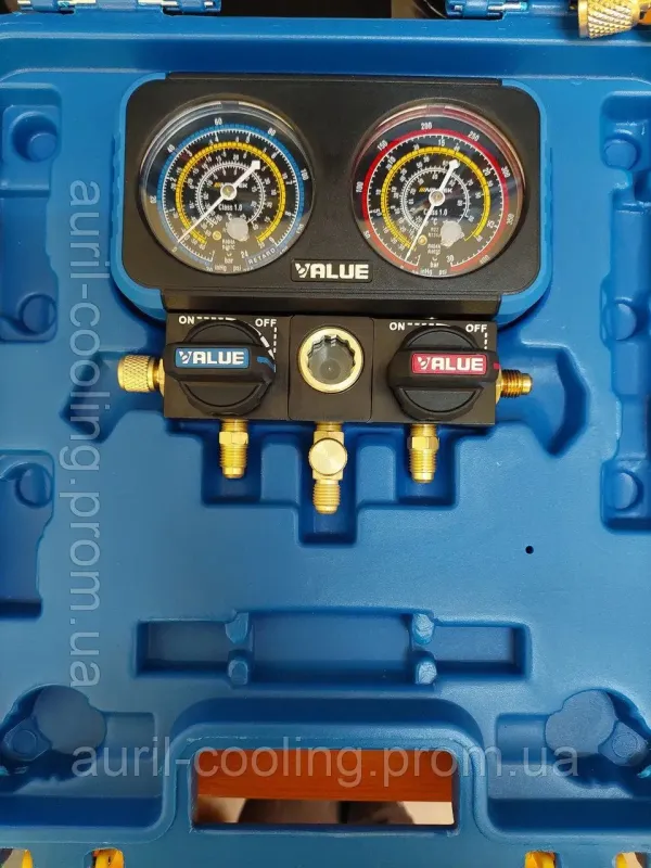 Колектор двовентельний VALUE NAVTEK VRM2-B-0501 ( R404,407,22,134 ) чемодан