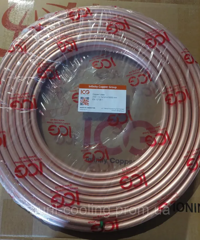 Труба мідна 3/4 " (19,05х0,89мм)-50м Узбекистан