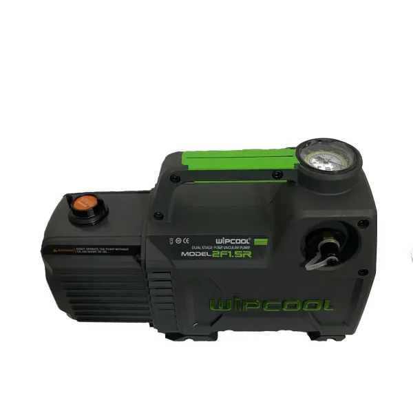 Вакуумний насос WIPCOOL 2F1.5R з вакууметром та соленоїдом 2-х ступ. 85л/хв 